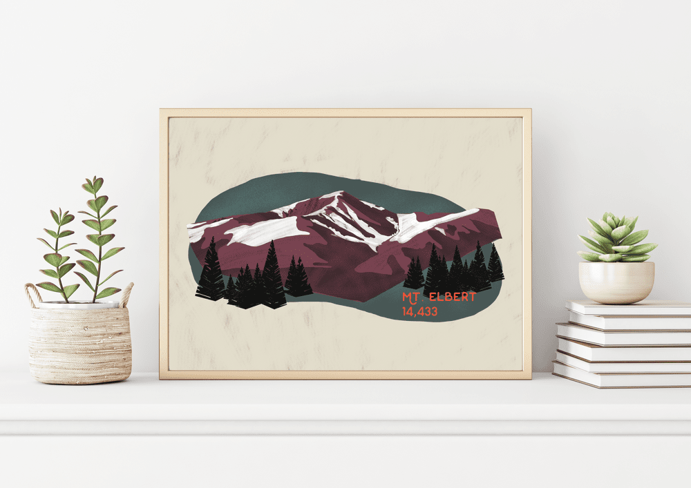 14er Mountain Illustrations — Lindsay Jones